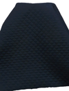 Midnight Navy/Black Cotton/Polyester Reversible Diamond Quilted Coating - NY Designer - 56W