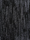 Black/Silver Polyester/Metallic/Lycra Metallic Heathered Foil Crepe-Like Double Knit - NY Designer - 62W