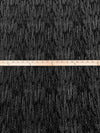 Black/Silver Polyester/Metallic/Lycra Metallic Heathered Foil Crepe-Like Double Knit - NY Designer - 62W