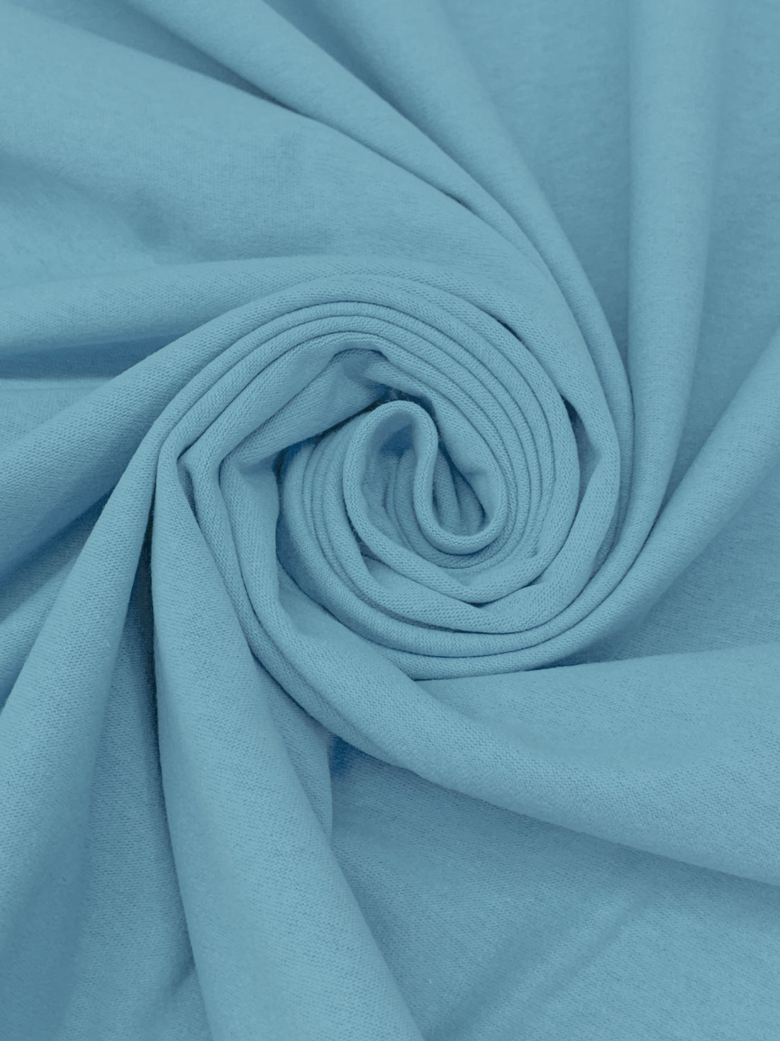 Moonstone Blue 100% Organic Cotton 1x1 Tubular Rib Knit 28W