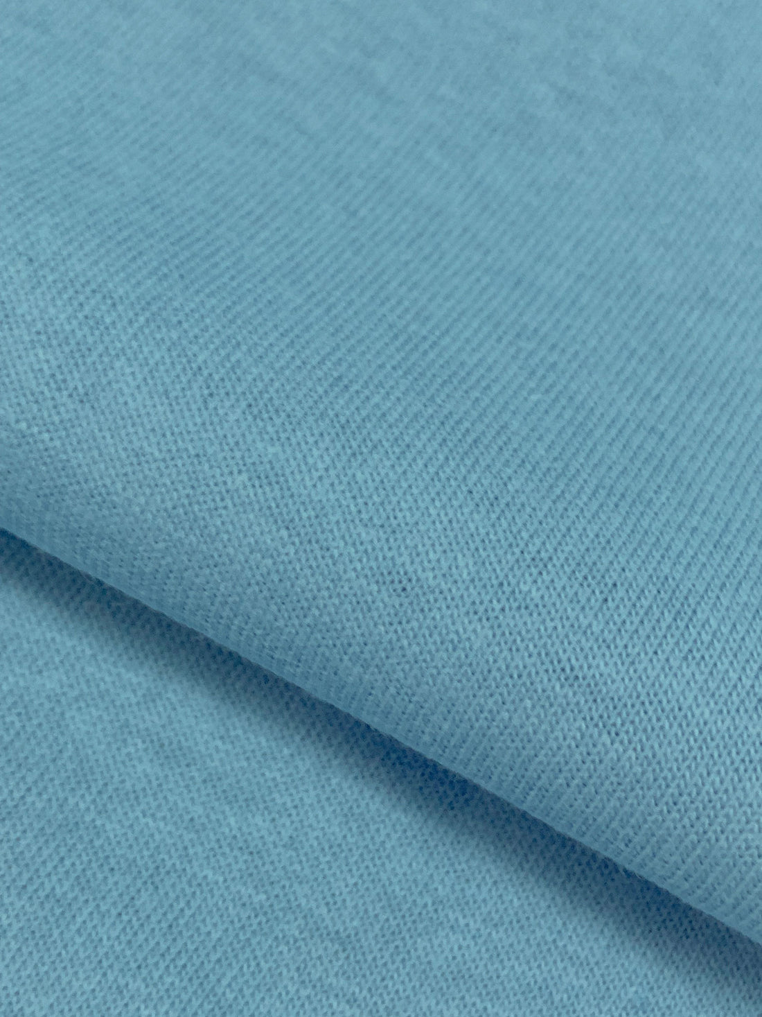 Moonstone Blue 100% Organic Cotton 1x1 Tubular Rib Knit 28W