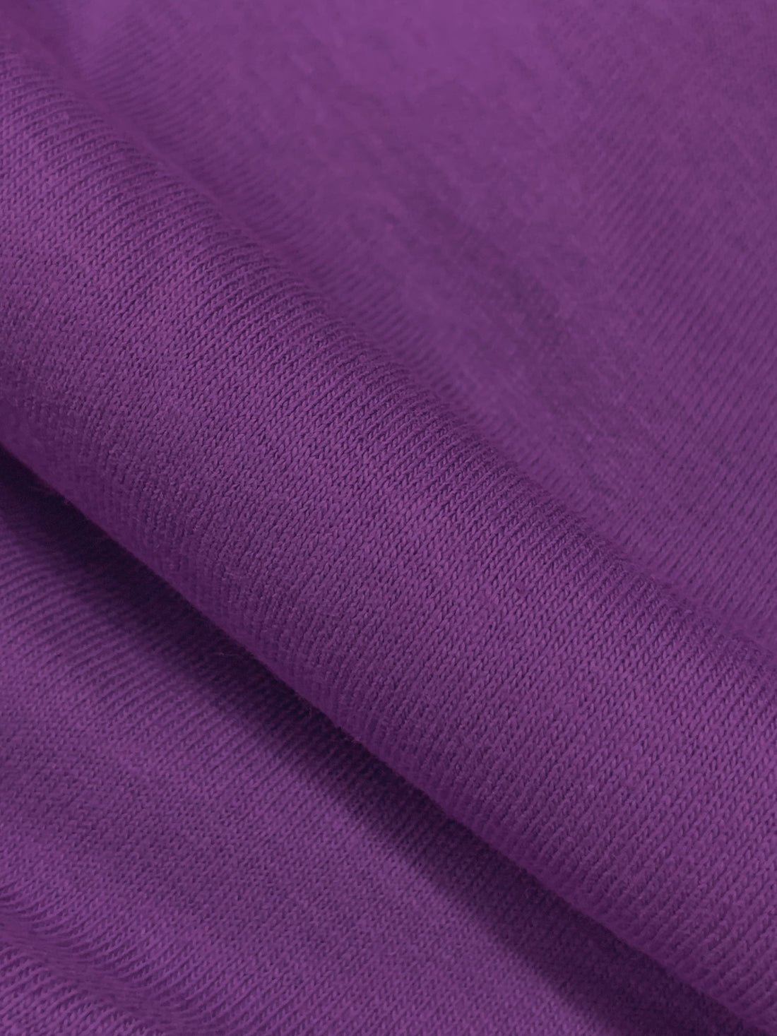 Plum 100% Organic Cotton 1x1 Tubular Rib Knit 28W