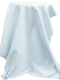 Pale Frost Blue 100% Organic Cotton 1x1 Tubular Rib Knit 28W