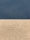 Storm Blue 100% Polyurethane Faux Leather - NY Designer - 56W