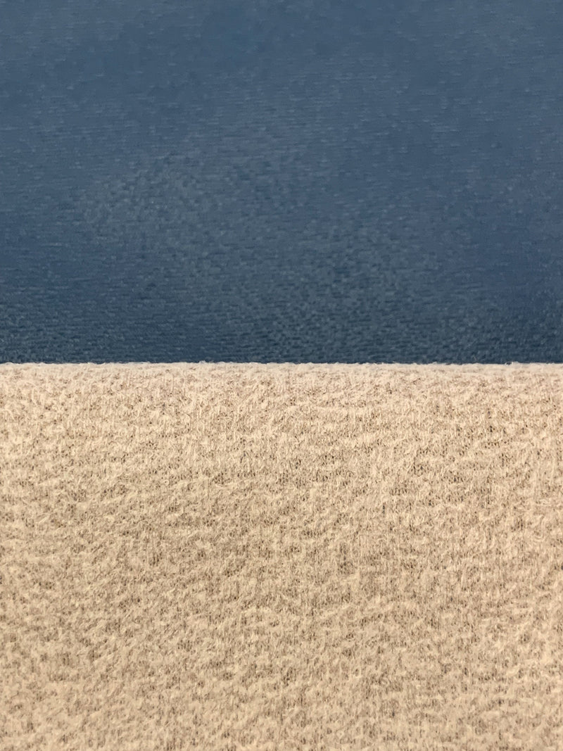 Storm Blue 100% Polyurethane Faux Leather - NY Designer - 56W