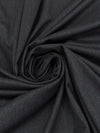 Iron Gray Polyester/Rayon/Lycra Heathered Stretch Twill Suiting - NY Designer - 54W