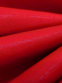 Venetian Red Polyurethane/Lycra Stretch Faux Leather Knit - NY Designer - 55W