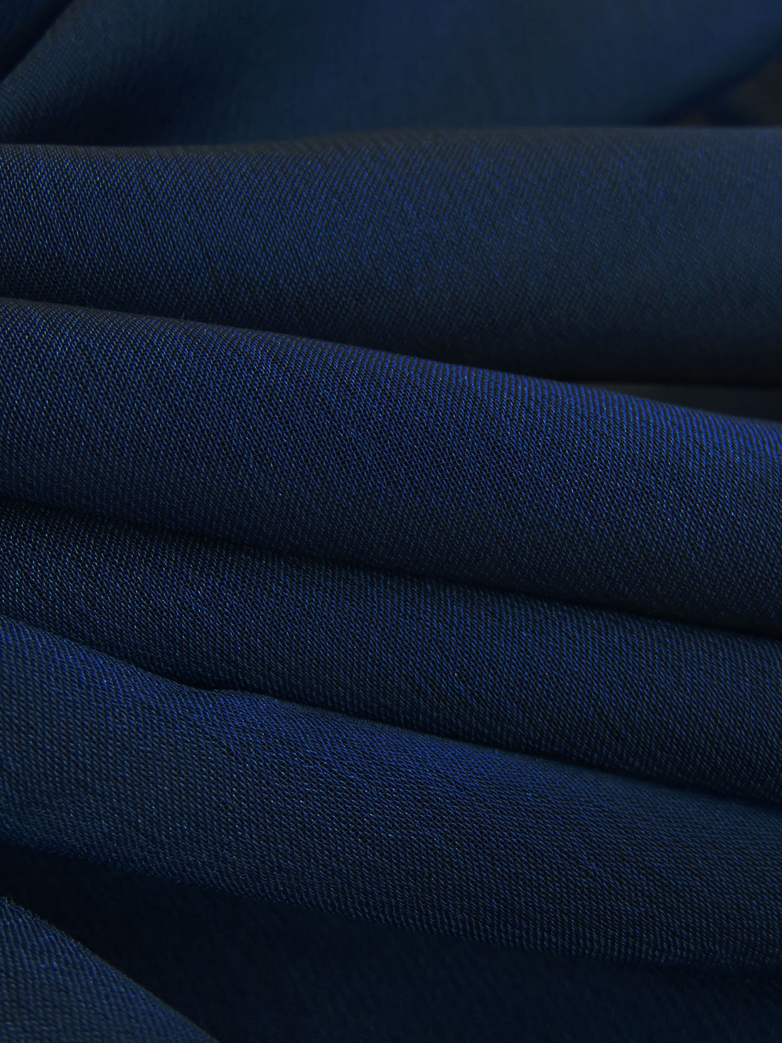 Dark Royal Blue 100% Polyester Iridescent Crinkle Chiffon 58W