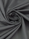 Iron Gray 100% Cotton Herringbone Twill - NY Designer - 58W