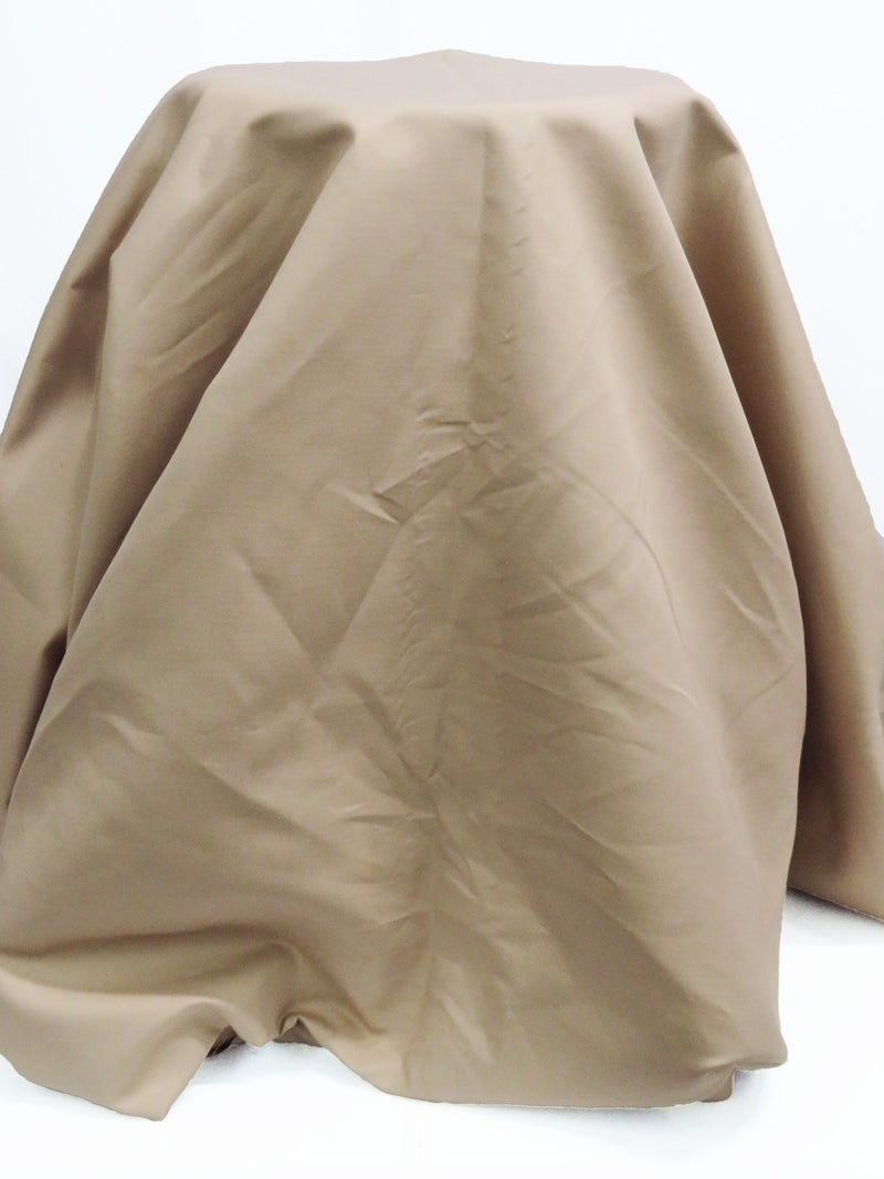 Khaki 100% Cotton Twill - NY Designer - 62W