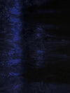 Dark Royal Blue/Black Polyester/Lycra Tie-Dyed Stretch Velvet Knit 58W