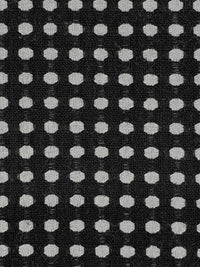 Black/Pale Gray Polyester/Wool Dot Weave Suiting 58W