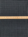 Black/Pale Gray Polyester/Wool Dot Weave Suiting 58W