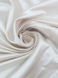 Coconut White 100% Silk Duchess Satin - Monique Lhuillier - 56W