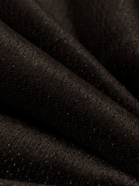 Espresso/Silver Polyester/Lycra Novelty Sparkle Vertical Ribbed Stretch Velvet Knit 60W