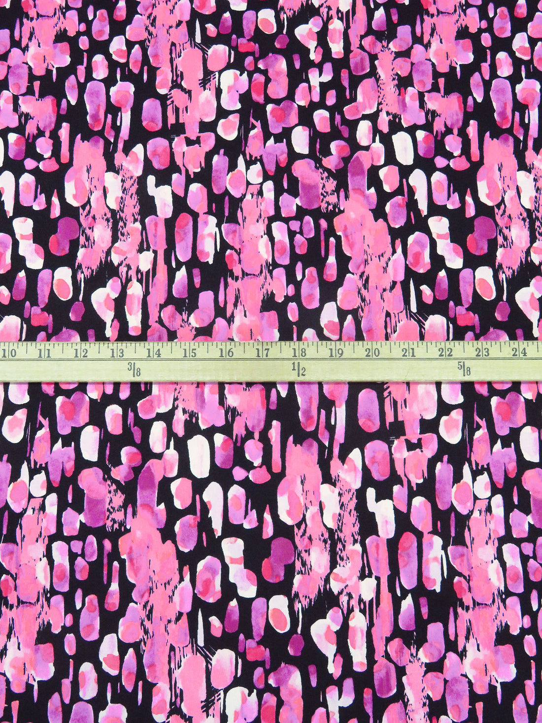 Black/Hot Pink/Orchid/Multi Nylon/Lycra Abstract Print Activewear Knit 58W