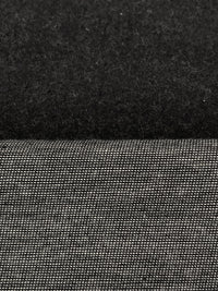 Soft Muted Black Cotton/Lycra Heathered Brushed Suiting - NY Designer - 56W