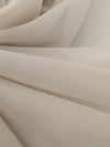 Dark Vanilla 100% Silk Chiffon - NY Designer - 44W