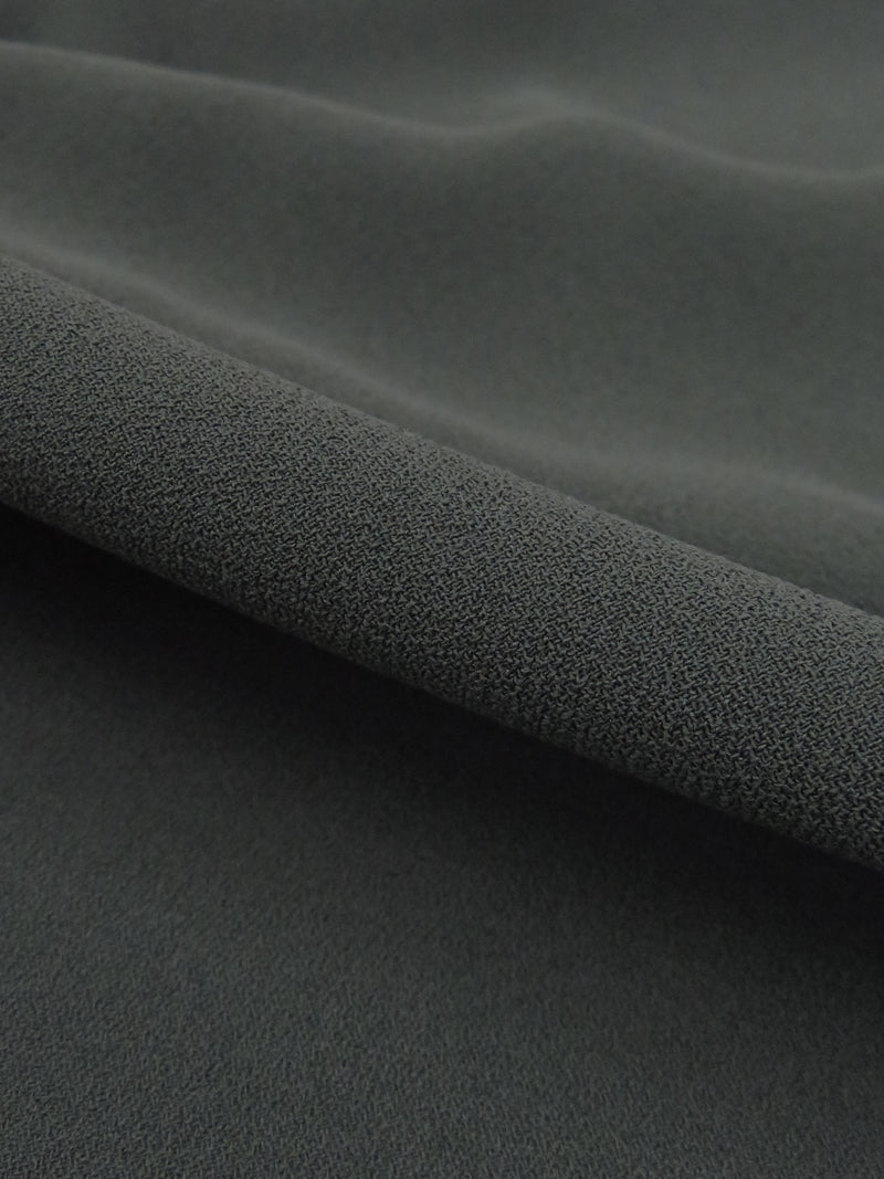 Pebble Gray 100% Polyester Crepe 60W