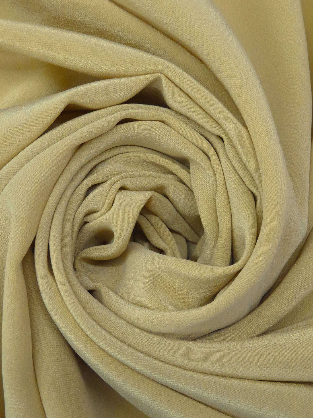 Warm Ecru 100% Silk Crepe De Chine - NY Designer - 41W