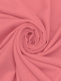 SOLD AS IS ONLY - Light Coral Pink Polyester/Wool Boucle Flannel Suiting 58W