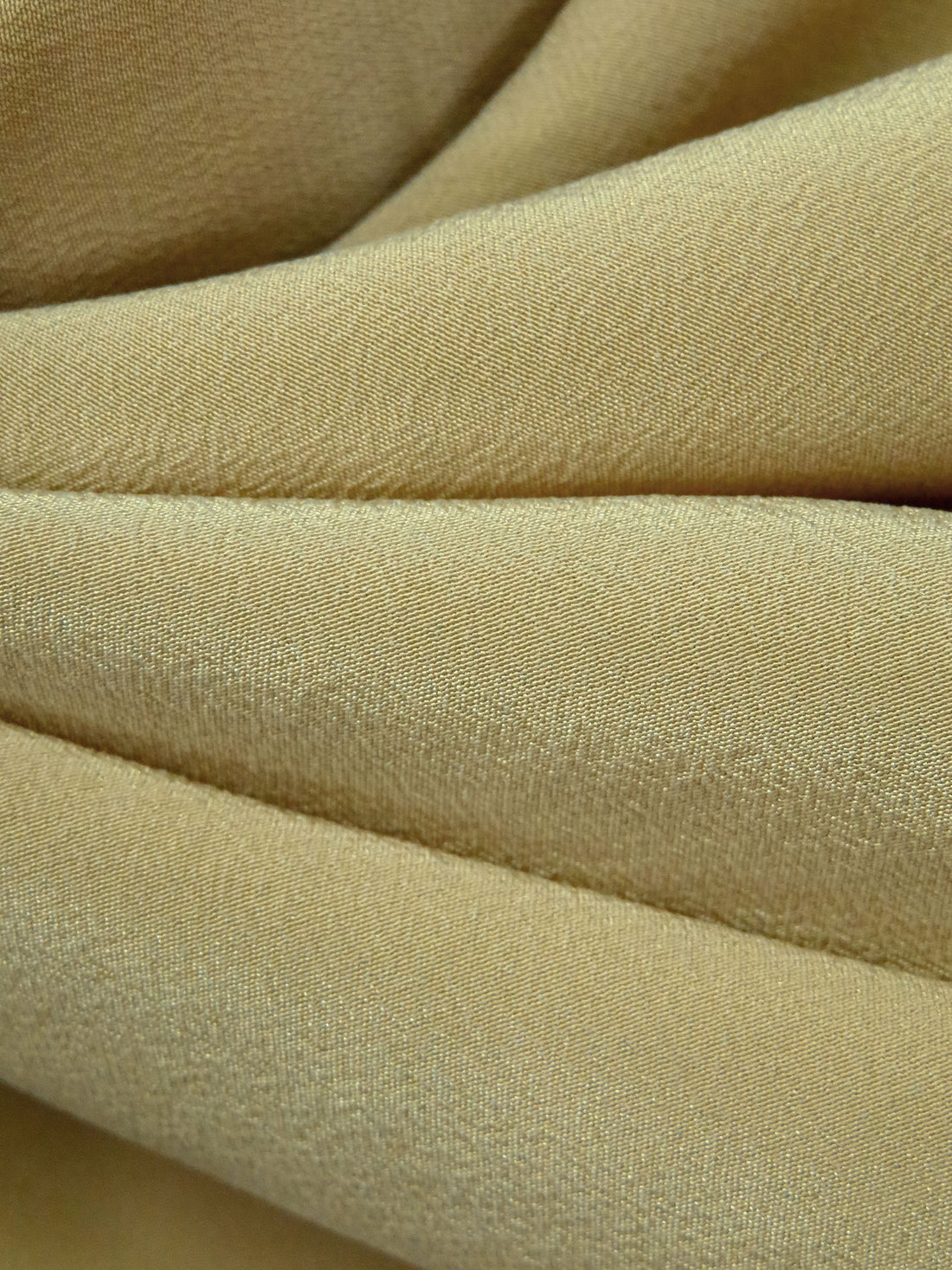 Warm Ecru 100% Silk Crepe De Chine - NY Designer - 41W