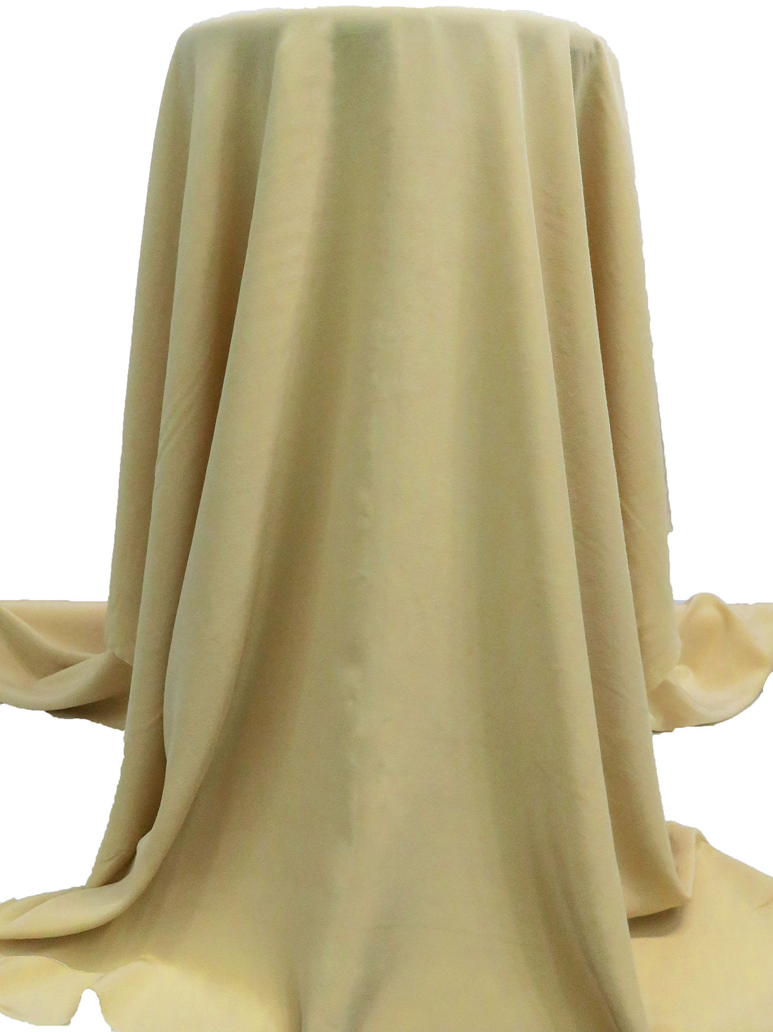 Warm Ecru 100% Silk Crepe De Chine - NY Designer - 41W