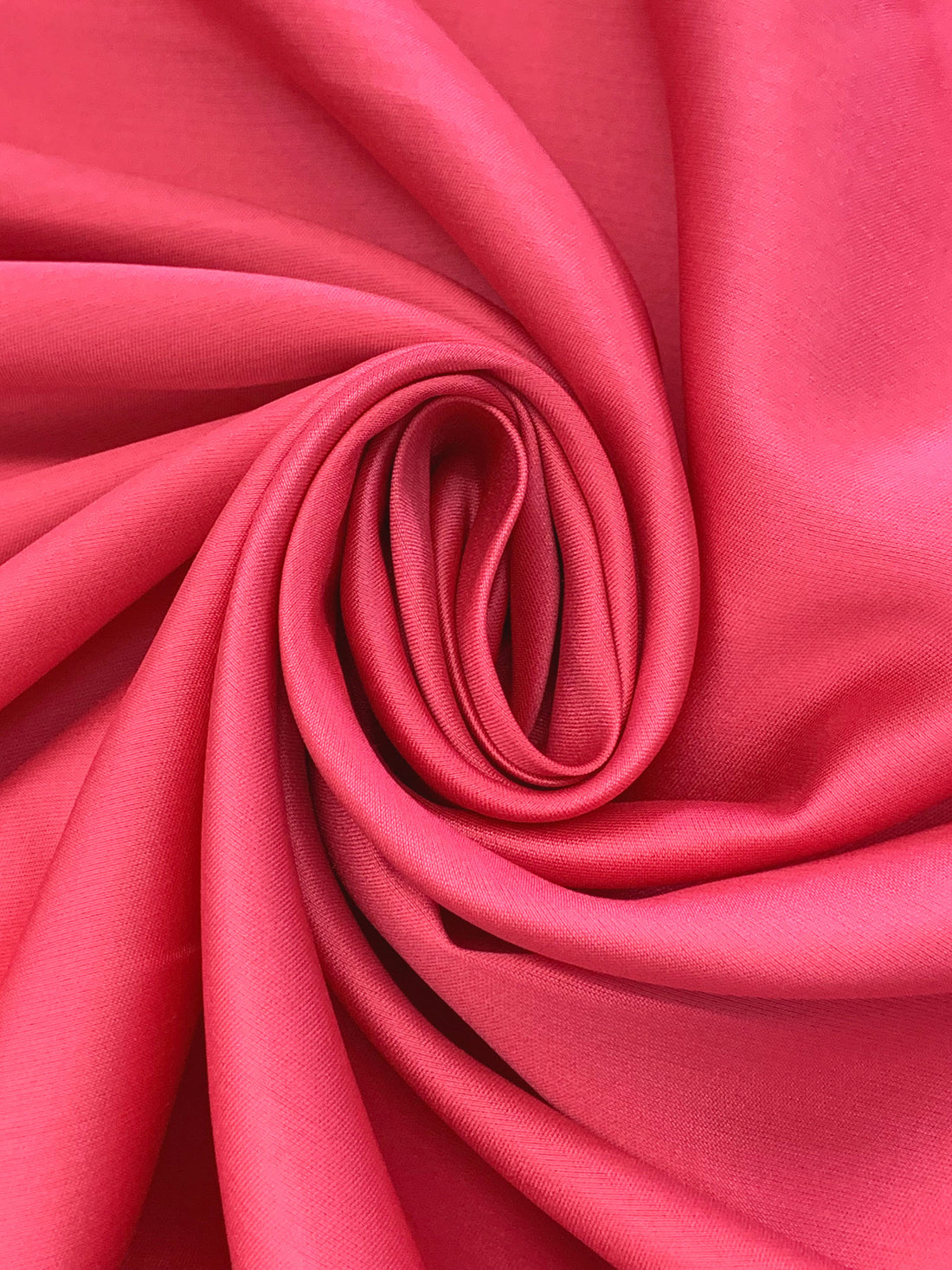 Fiery Rose 100% Silk Soft Satin-Like Woven - NY Designer - 52W
