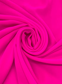 Vivid Hot Pink 100% Silk Double Georgette - NY Designer - 54W
