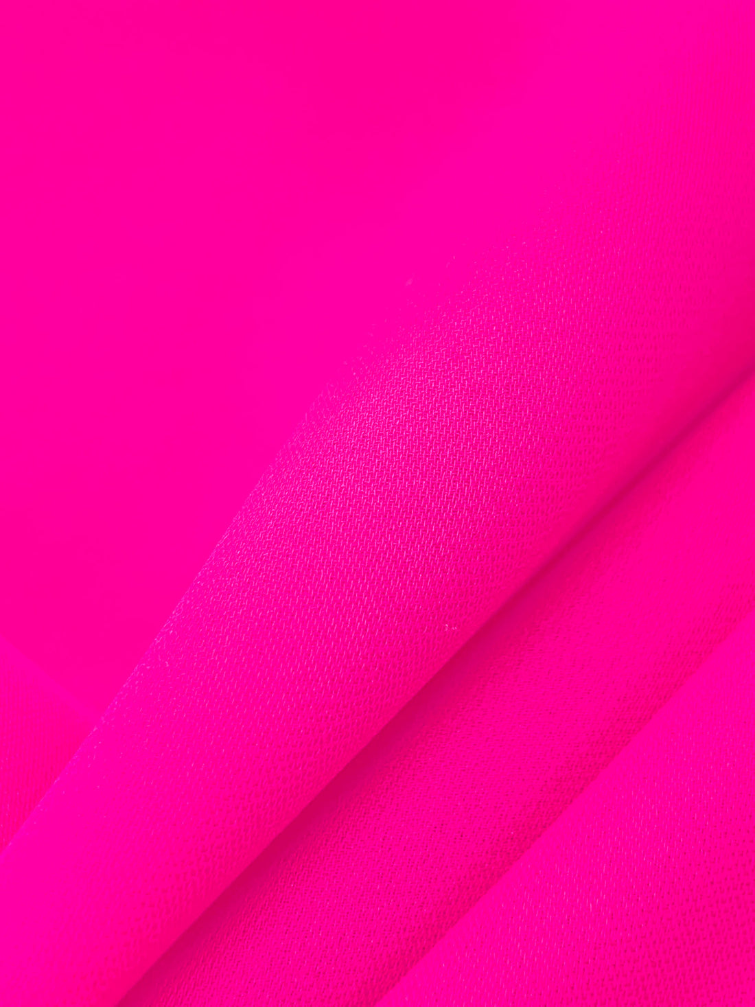 Vivid Hot Pink 100% Silk Double Georgette - NY Designer - 54W