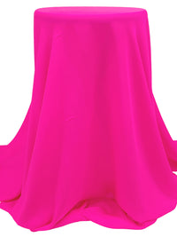 Vivid Hot Pink 100% Silk Double Georgette - NY Designer - 54W