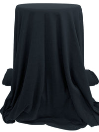 Muted Cool Black Cotton/Polyester Jersey Knit 60W