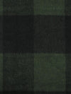 Rifle Green/Black Wool/Nylon Plaid Flannel Coating 60W