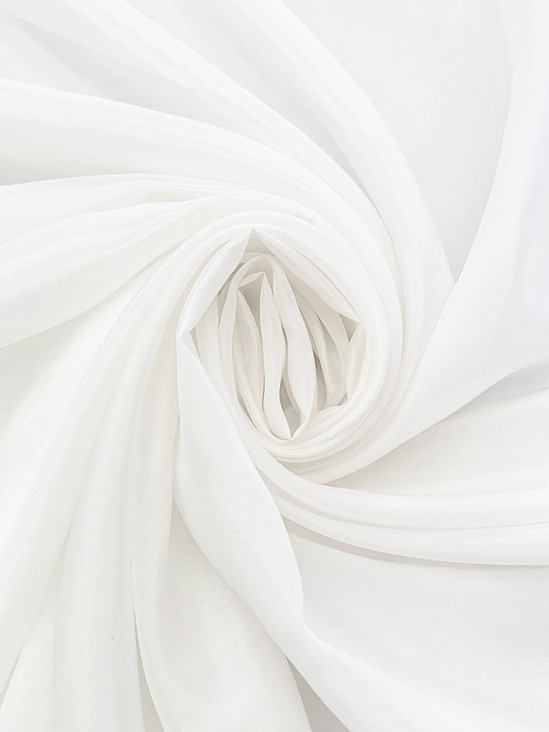 Penguin White 100% Silk Habotai - NY Designer - 54W