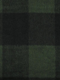 Rifle Green/Black Wool/Nylon Plaid Flannel Coating 60W