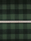 Rifle Green/Black Wool/Nylon Plaid Flannel Coating 60W