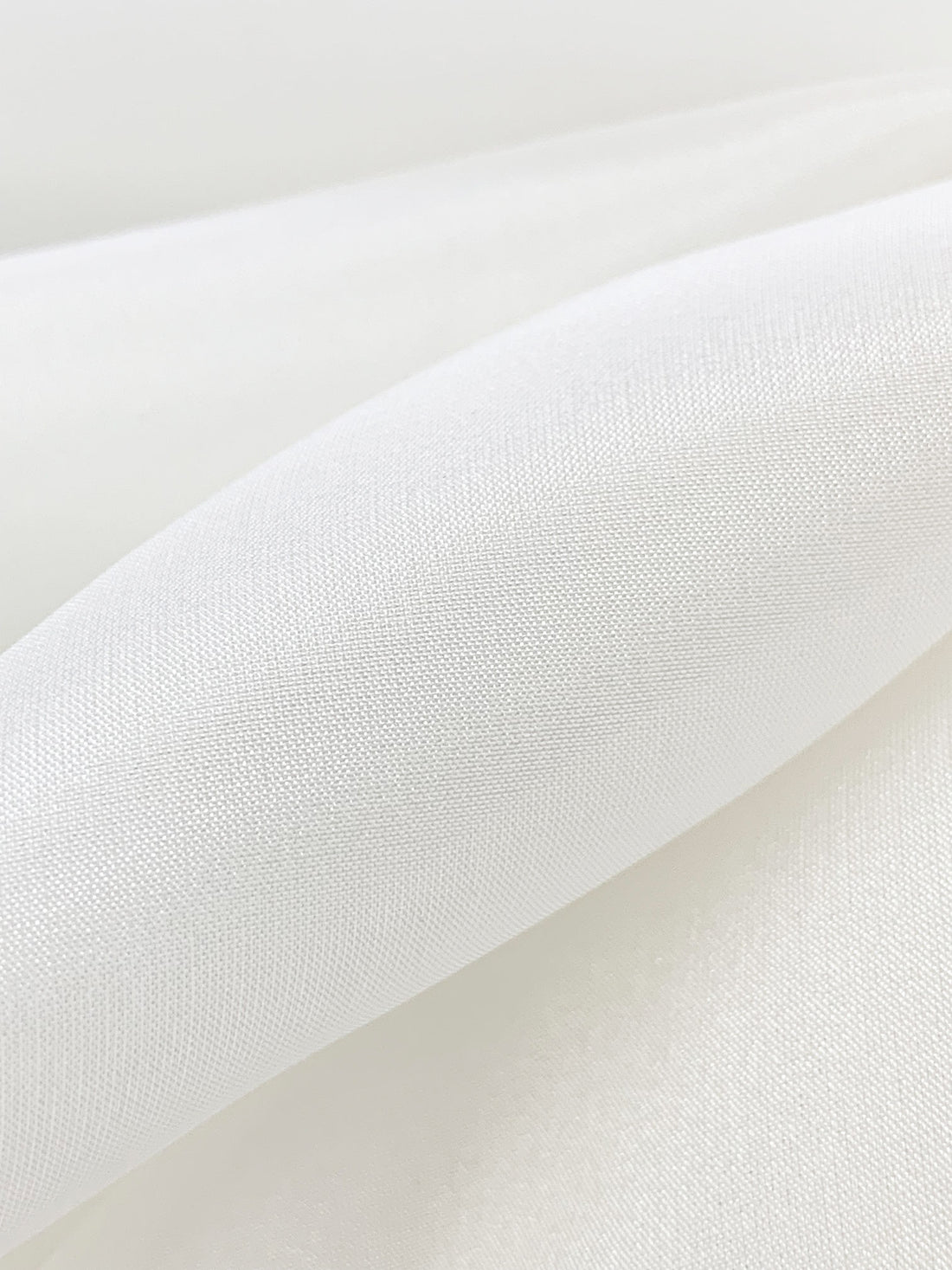Penguin White 100% Silk Habotai - NY Designer - 54W
