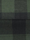 Rifle Green/Black Wool/Nylon Plaid Flannel Coating 60W