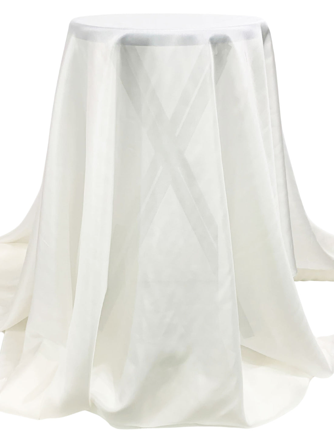 Penguin White 100% Silk Habotai - NY Designer - 54W