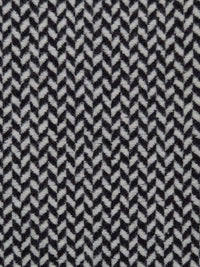 Cloud Gray/Black Wool/Nylon Brushed Novelty Herringbone Coating - NY Designer - 60W