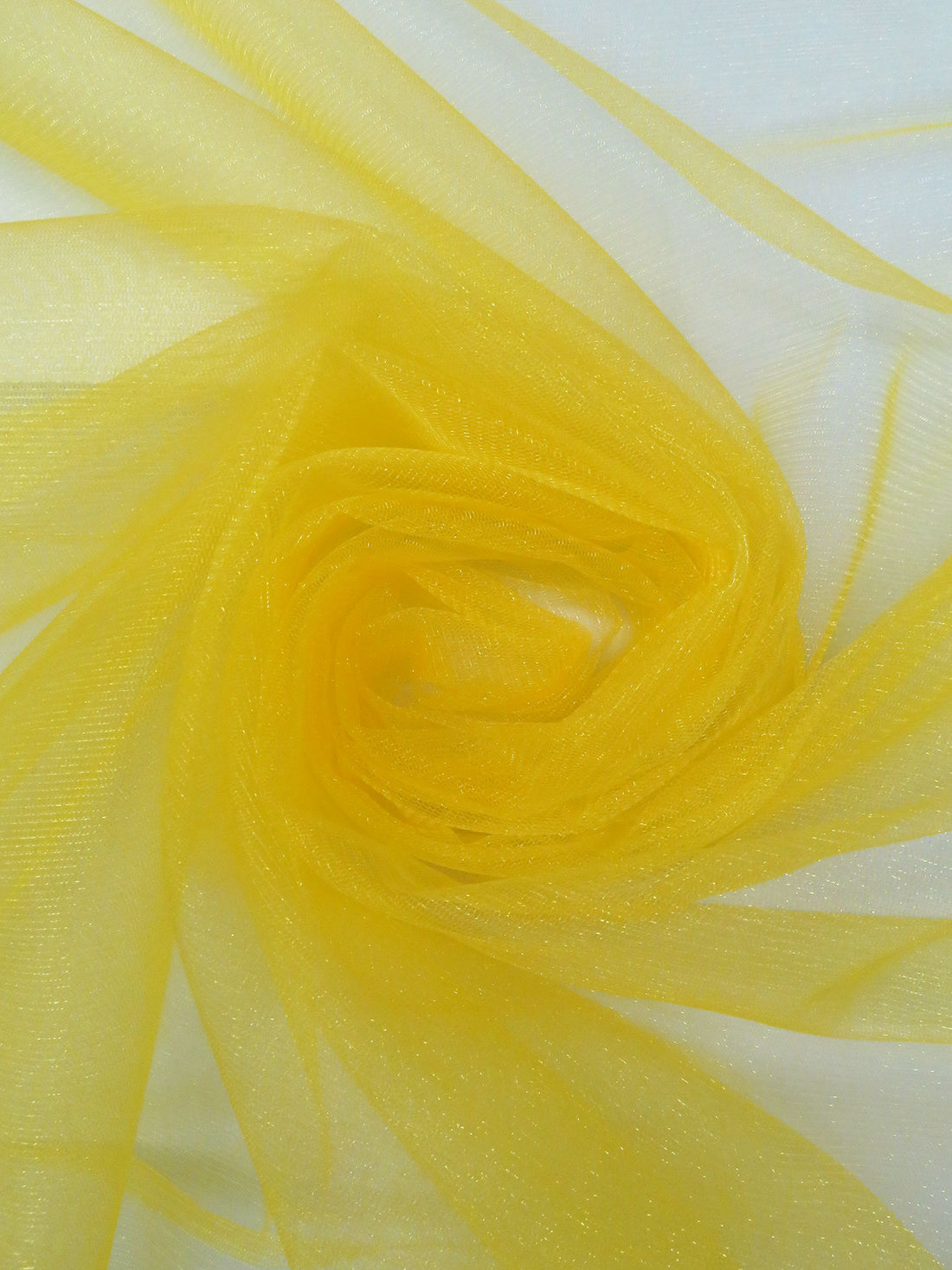 Mustard Yellow 100% Polyester Crystal Tulle 62W