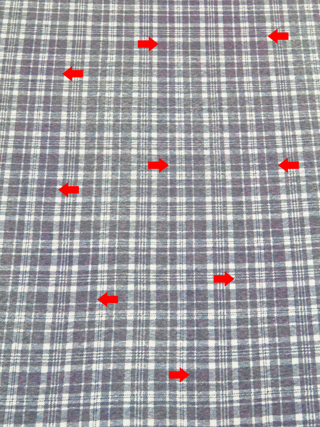 SOLD AS IS ONLY - Mid Gray/White Polyester/Cotton Heathered Plaid Print Jersey Knit 56W