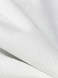 White/Off-White Cotton/Polyester/Polyurethane Laminated Terry Cloth 56W