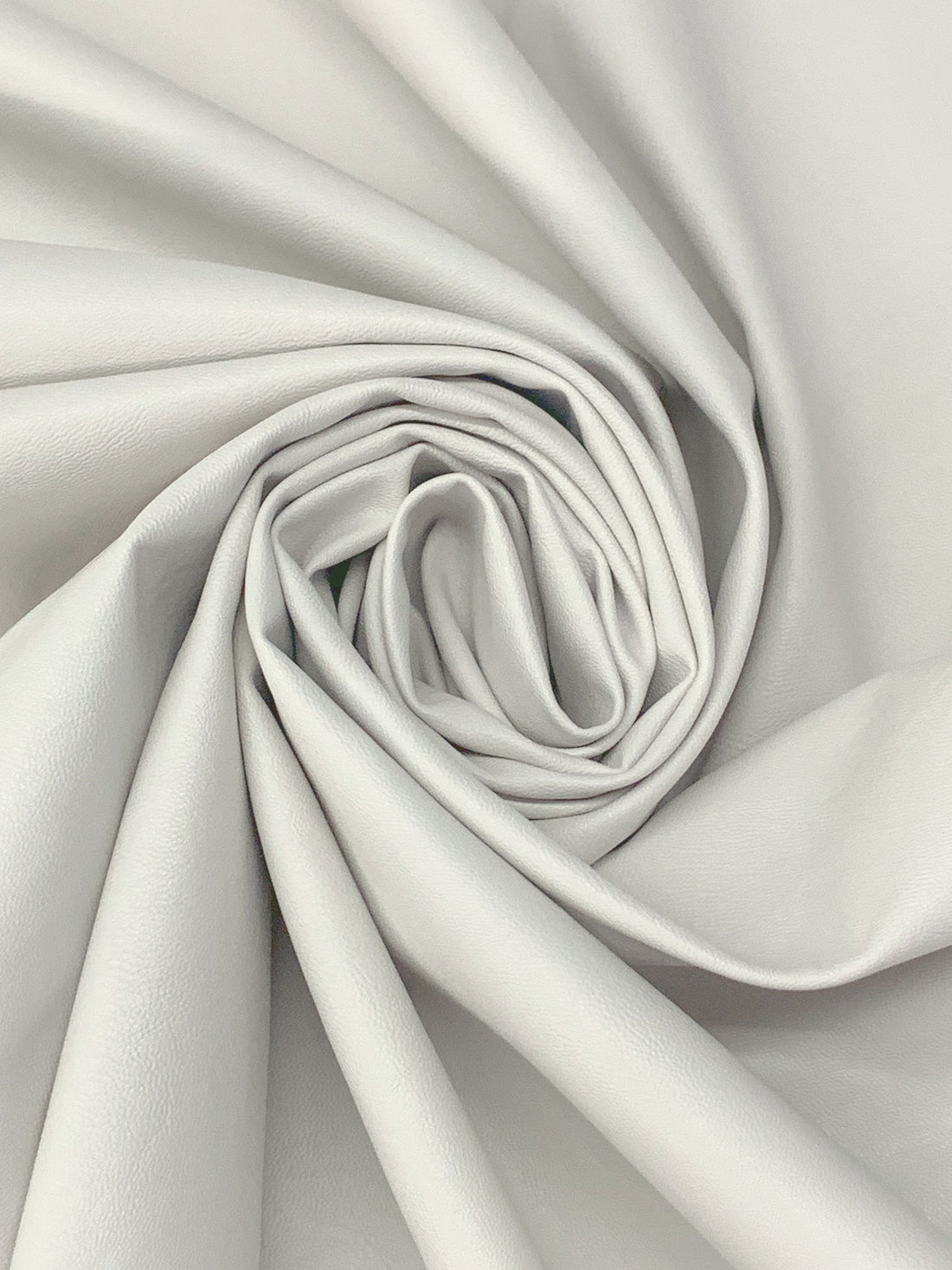 Pale Silver 100% Polyurethane Faux Leather 54W