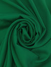 Dark Spring Green Silk/Spandex Stretch Double Georgette 54W