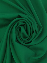 Dark Spring Green Silk/Spandex Stretch Double Georgette 54W