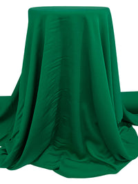 Dark Spring Green Silk/Spandex Stretch Double Georgette 54W