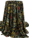 Burnt Umber/Golden Brown/Black/Multi Polyester/Lycra Tribal Patchwork Print DTY Knit 58W