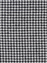 White/Black Rayon/Polyester Micro Houndstooth Suiting - NY Designer - 58W