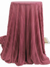 Rose Mauve 100% Rayon Sheer Wide Rib Knit 46W